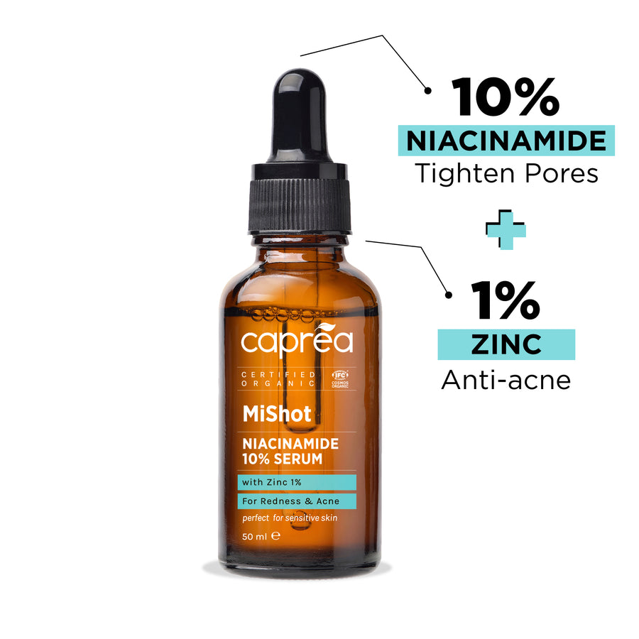 REDNESS: NIACINAMIDE 10% + ZINC 1% SERUM - Caprea Beauty